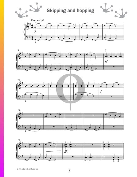 Skipping and hopping Sheet Music