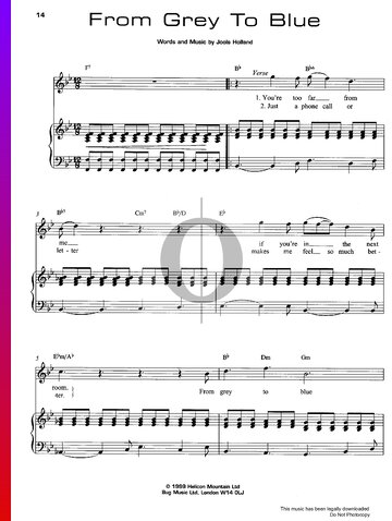 From Grey To Blue Partitura