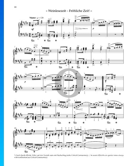 Weinlesezeit - Fröhliche Zeit! Musik-Noten