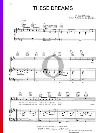 These Dreams Sheet Music