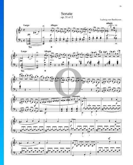 Sonate n° 17 (La Tempête), Op. 31 No. 2: 1. Largo/Allegro