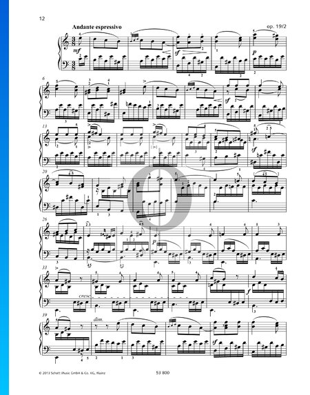 Romances sans paroles, op. 19 n° 2