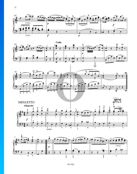 Eine kleine Nachtmusik, KV 525: 3. Menueto Sheet Music