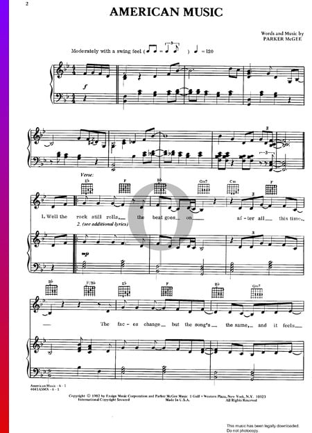 American Music Musik-Noten