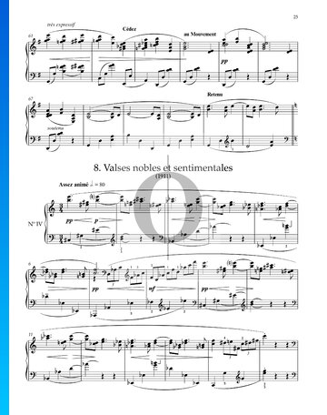 Valses nobles et sentimentales IV, M.61 Sheet Music
