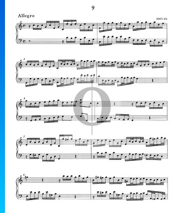 Allegro C Major, HWV 472 Sheet Music