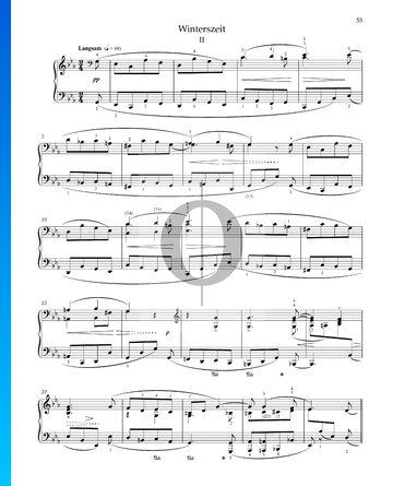 Winterszeit II, Op. 68 Nr. 39 Musik-Noten