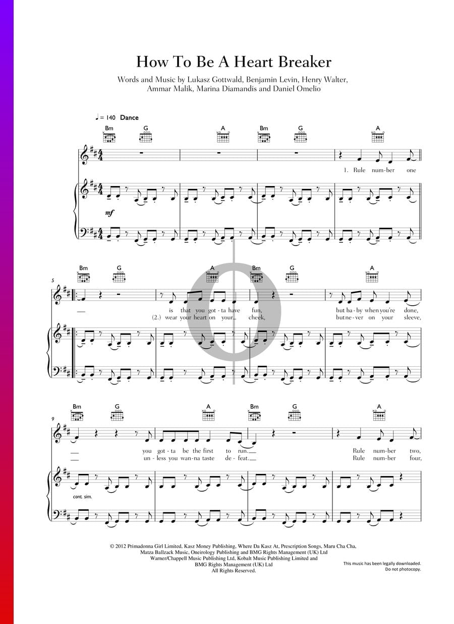 how-to-be-a-heart-breaker-sheet-music-piano-guitar-voice-oktav