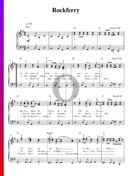 Rockferry Sheet Music