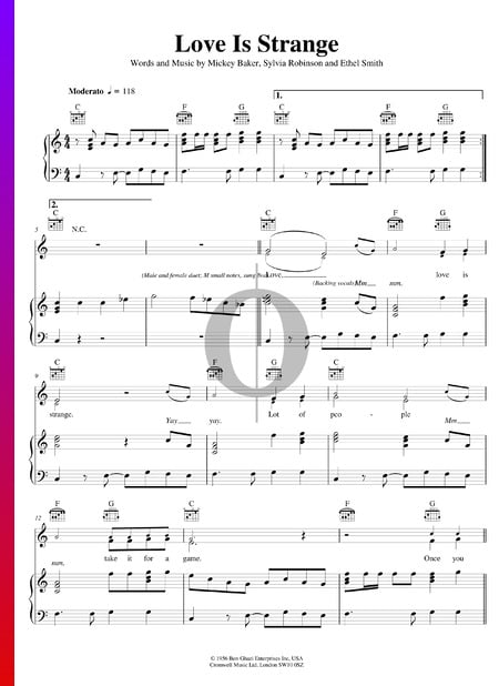 Love Is Strange Sheet Music