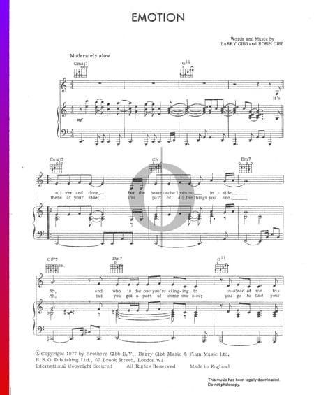 Emotion Musik-Noten