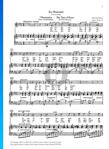 The Time of Roses, Op. 48 No. 5