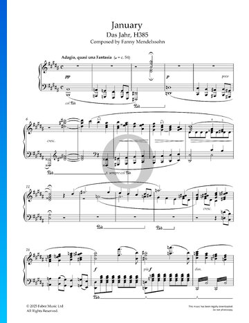 Das Jahr, H.385: January Sheet Music