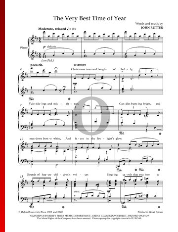 The Very Best Time of Year Sheet Music