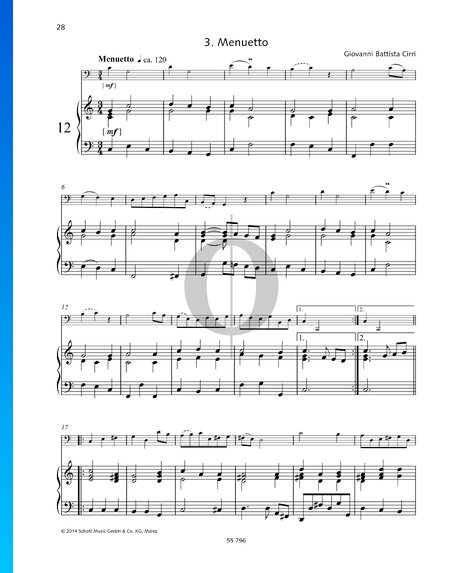 Sonata in C Major: 3. Menuetto