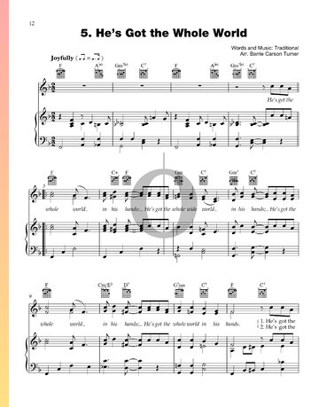He's Got The Whole World In His Hands Sheet Music