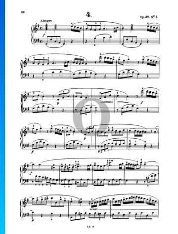 Sonatine in G-Dur, Op. 38 Nr. 1 Musik-Noten