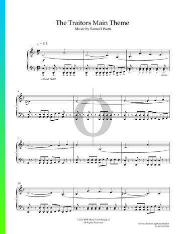 The Traitors Main Theme Partitura