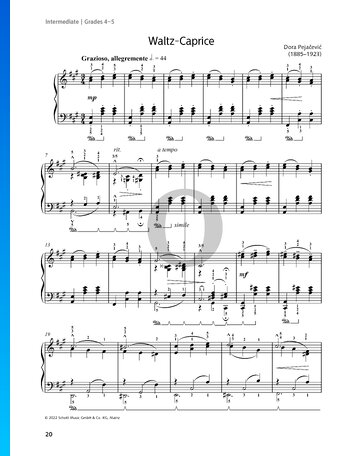 Partition Waltz-Caprice, Op. 28 No. 8