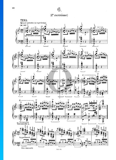 Six Grand Studies After Paganini, S. 141: Étude No. 6