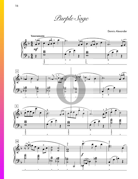 Purple Sage Musik-Noten
