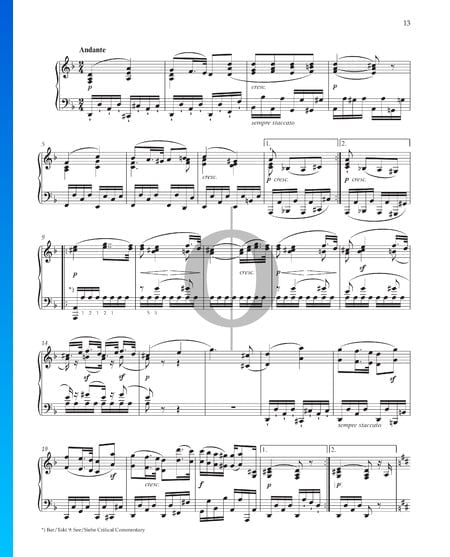 Grande Sonate en Ré Majeur (« Pastorale »), Op. 28: 2. Andante