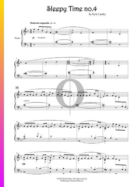 Sleepy Time no. 4 Sheet Music