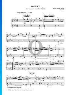 Sonata in b Minor, Hob. XVI/32: 2. Menuet