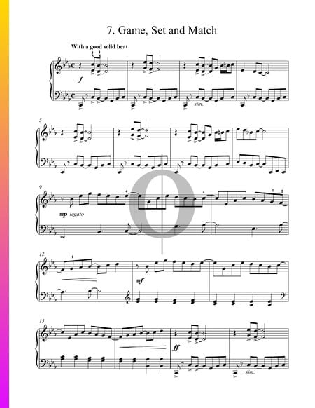 Game Set and Match Sheet Music