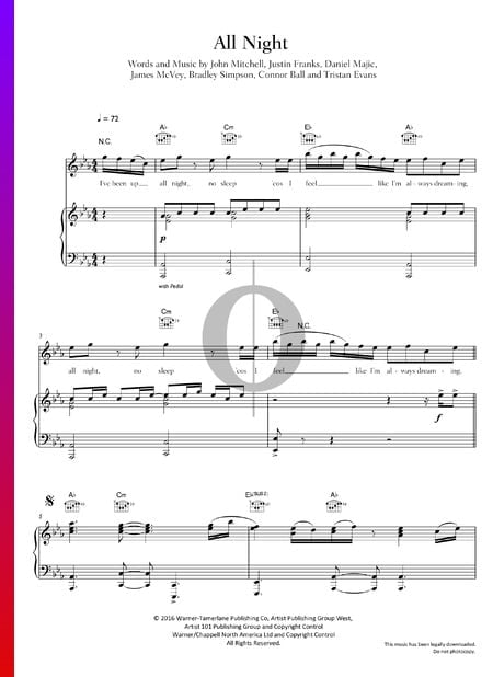 All Night Sheet Music