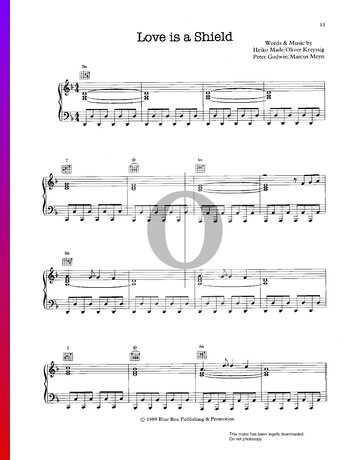 Love Is A Shield Partitura