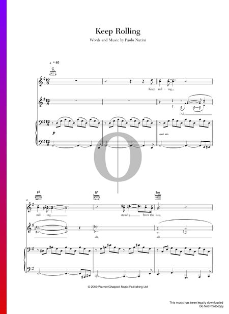 Keep Rolling Sheet Music