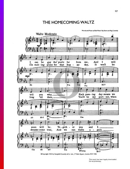 The Homecoming Waltz Sheet Music
