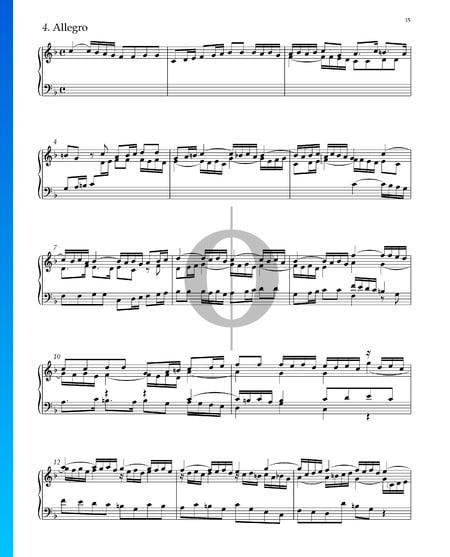 Suite No. 2 F Major, HWV 427: 4. Allegro Sheet Music