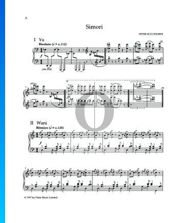Three Pieces: Simori Musik-Noten