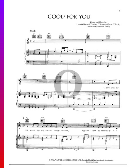 Good For You Sheet Music
