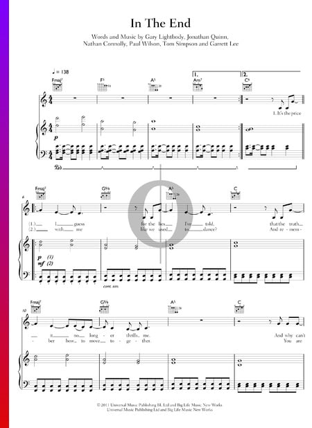 In The End Sheet Music