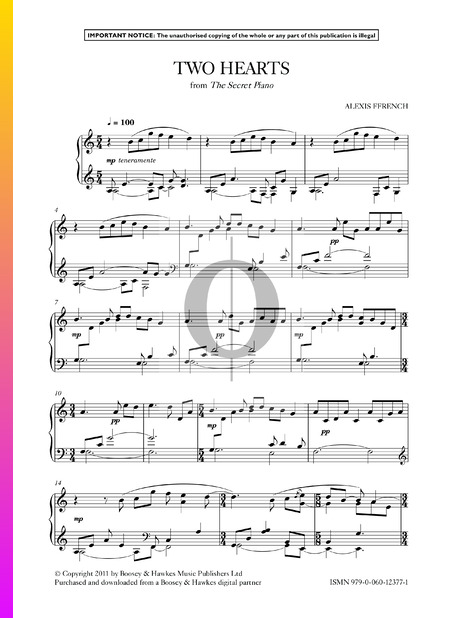 Two Hearts Sheet Music