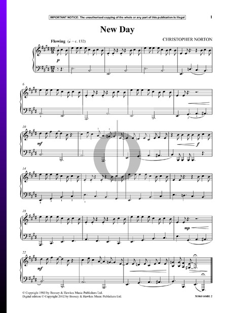 New Day Partitura