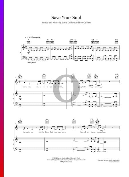 Save Your Soul Musik-Noten