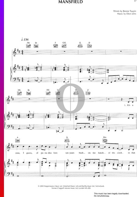 Mansfield Partitura