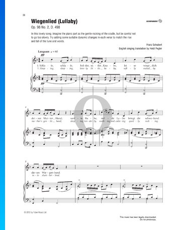 Lullaby, D 498 - Op. 98 No. 2 Sheet Music