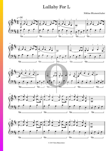 Lullaby For L Sheet Music