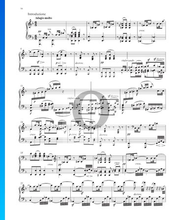 Grande Sonate (''Waldstein''), Op. 53: 2. Adagio molto Musik-Noten