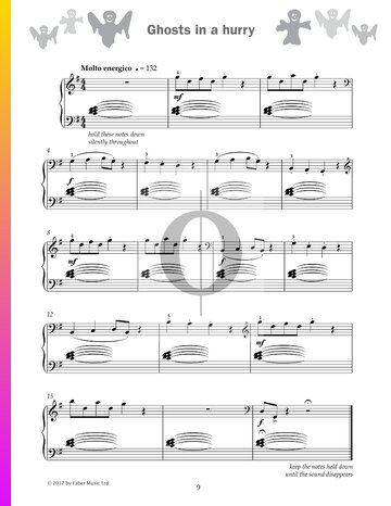 Ghosts in a hurry Partitura