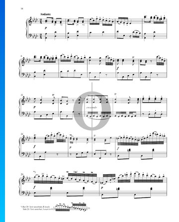 Sonata en fa menor, WoO 47 n.º 2: 2. Andante Partitura