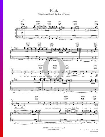 Pink Musik-Noten
