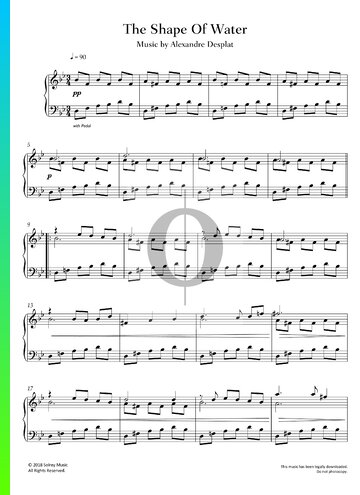 The Shape Of Water Partitura