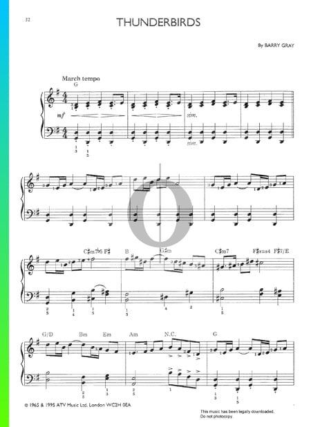 Thunderbirds Sheet Music