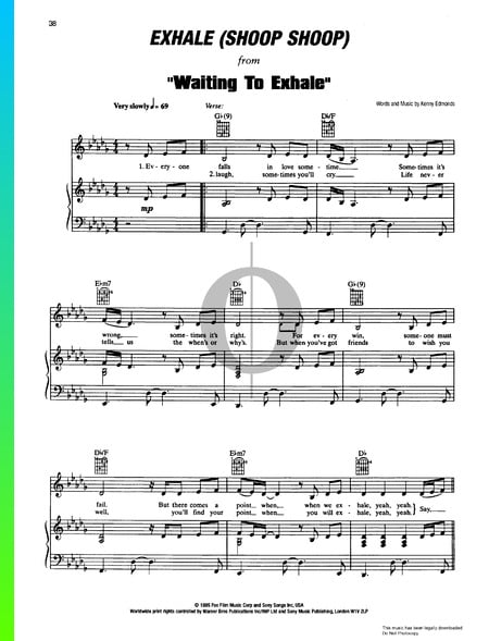 Exhale (Shoop Shoop) Sheet Music